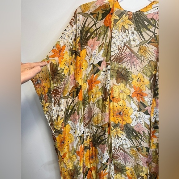 Macchia Di Ruggine Floral Kimono Citrus Colors - Picture 4 of 8